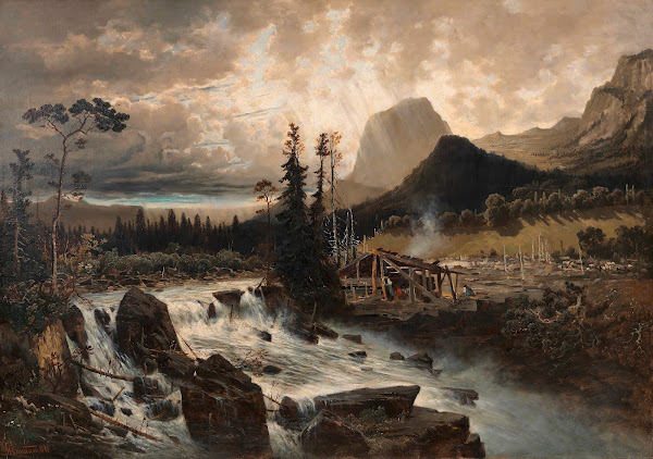 Mühlsturzhorn am Hintersee Oberbayern 1877