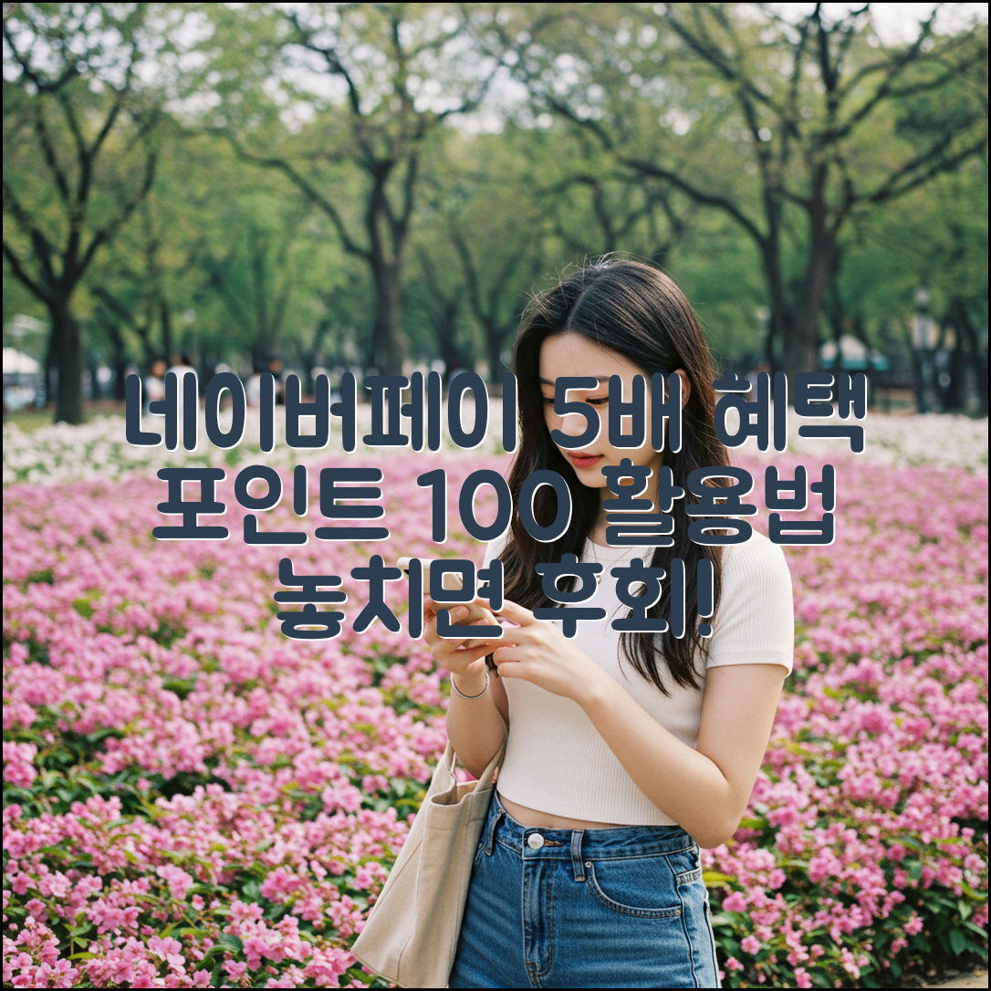 네이버페이 포인트 5배 적립 & 100% 사용법!