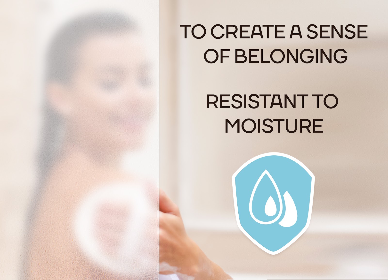 Moisture resistant shower film