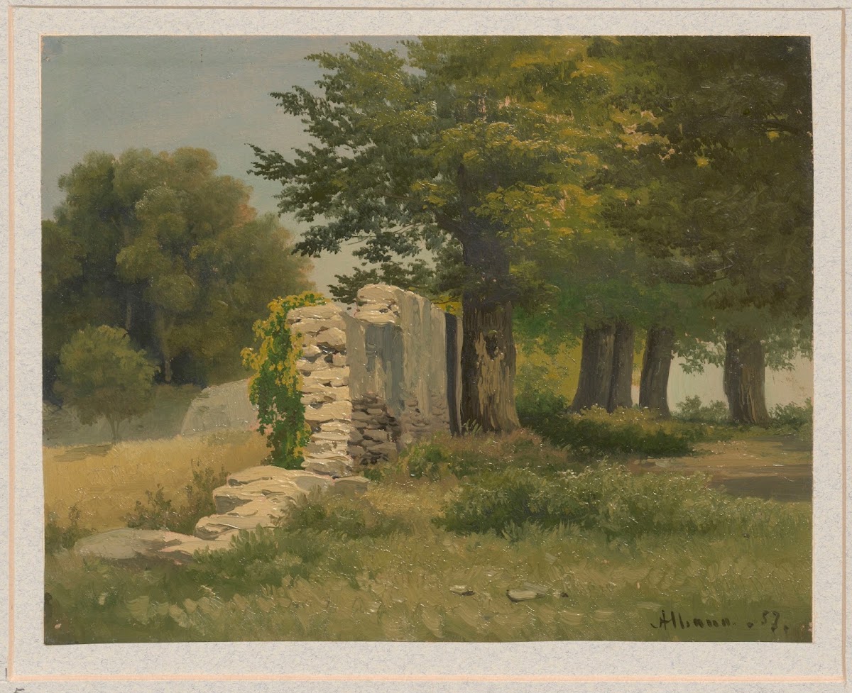 Ruined wall near Albano 1857