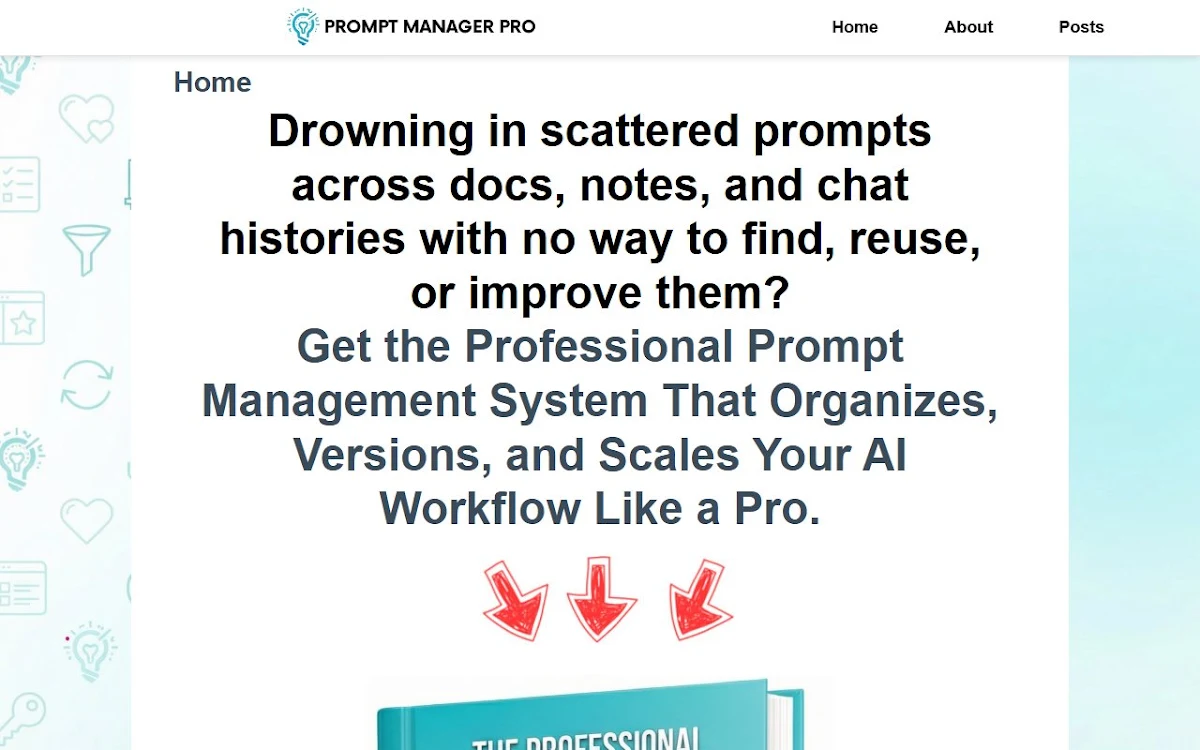 Captura de Prompt Manager Pro