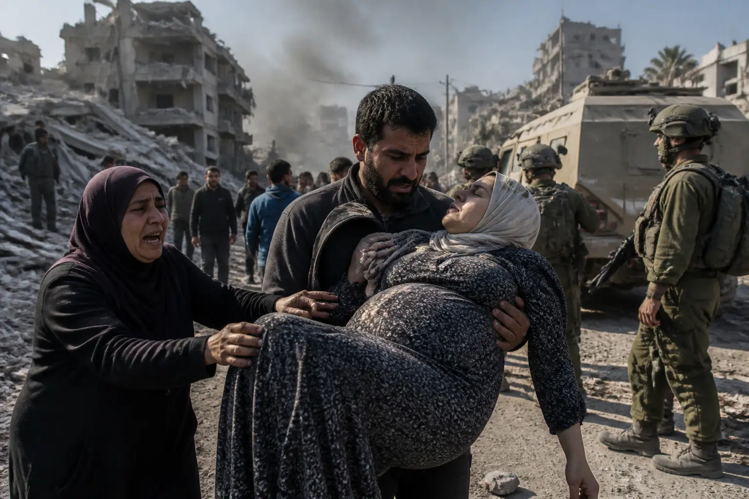 Editorial image for Pregnant woman killed in Israeli attacks on Gaza amid rising casualties