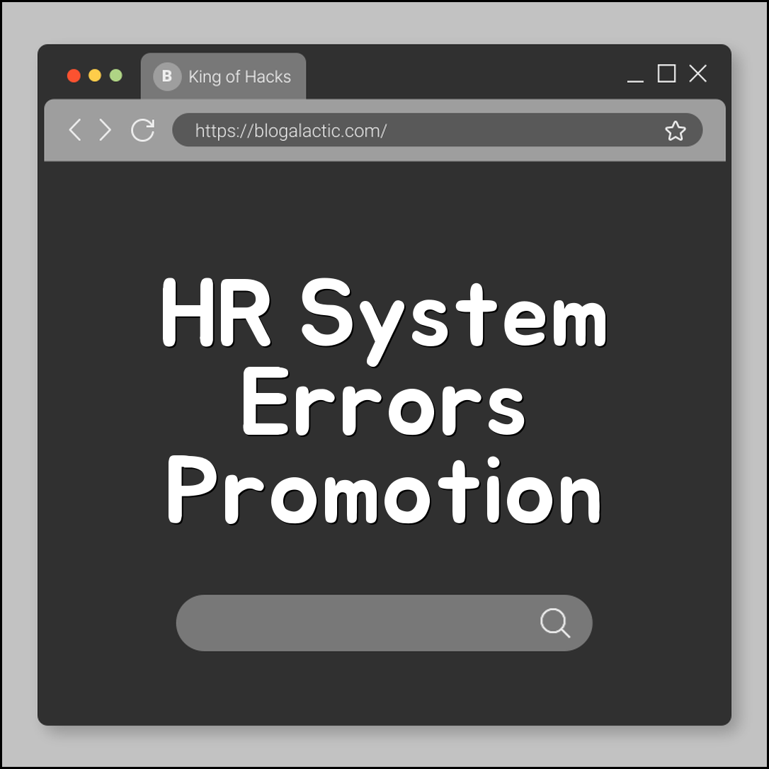 Promotion reversal cases due to HR system errors
