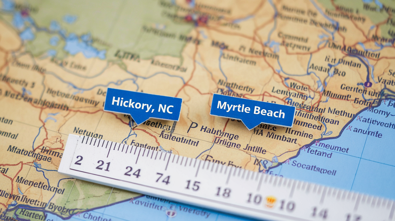 How Far Is Hickory NC from Myrtle Beach SC? Travel Guide