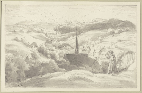 Diethers Abschied vom Kloster Maulbronn ca 1884