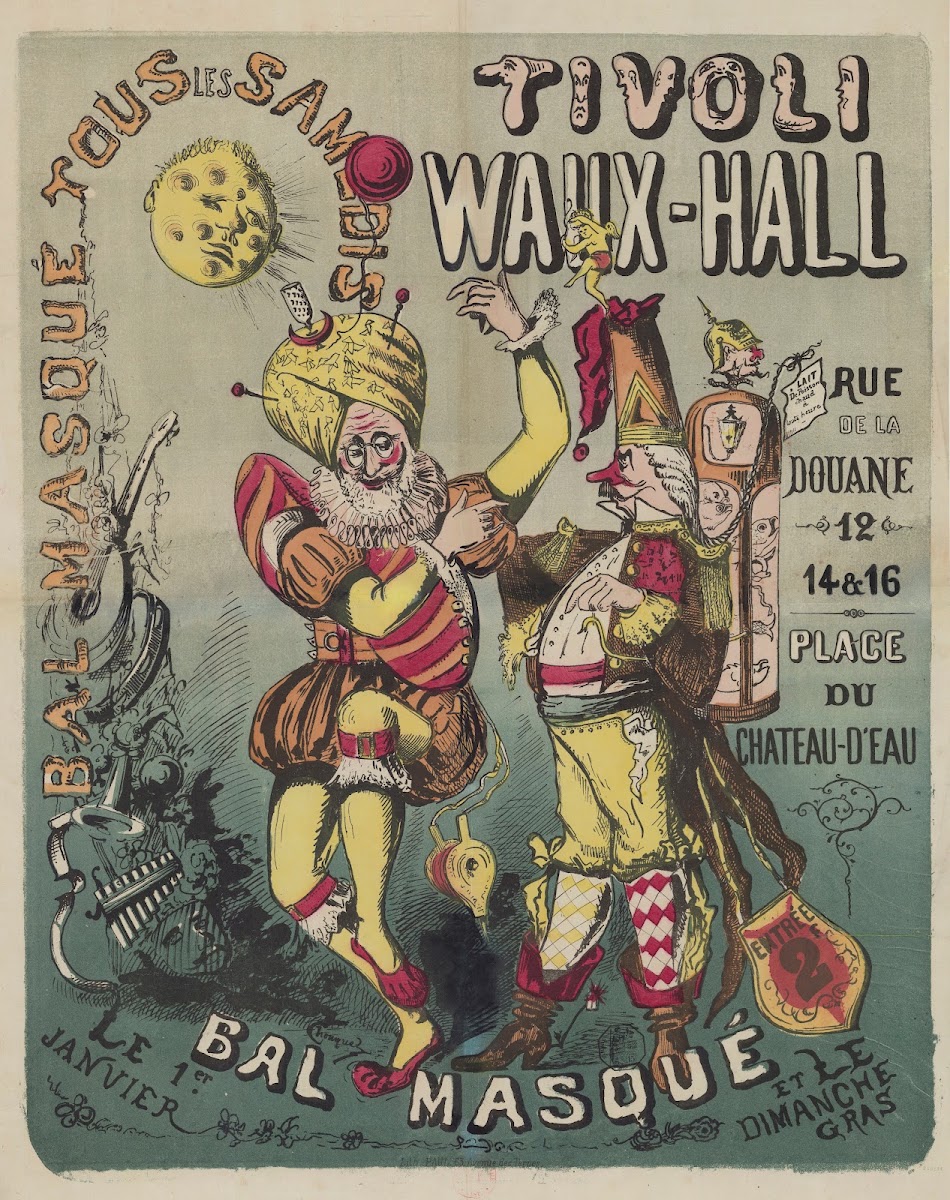 Tivoli Waux Hall Rue De La Douane 12 14  16 Place Du Chateau DEau Bal Masqué Tou