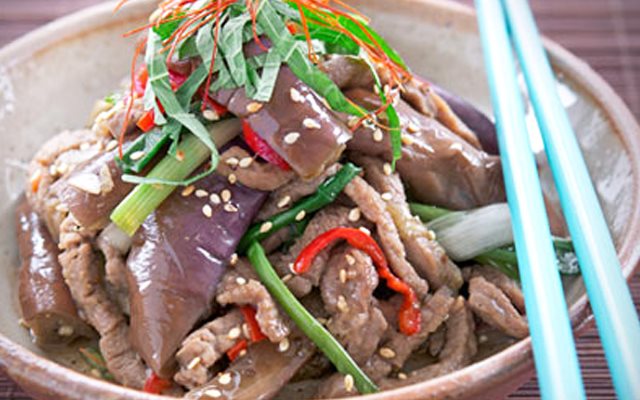 Thịt Bò Xào Cà Tím