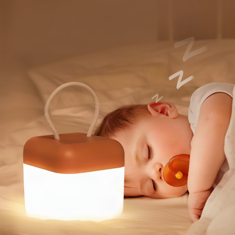Tragbare LED-Laterne mit Silikon, 10,5 cm