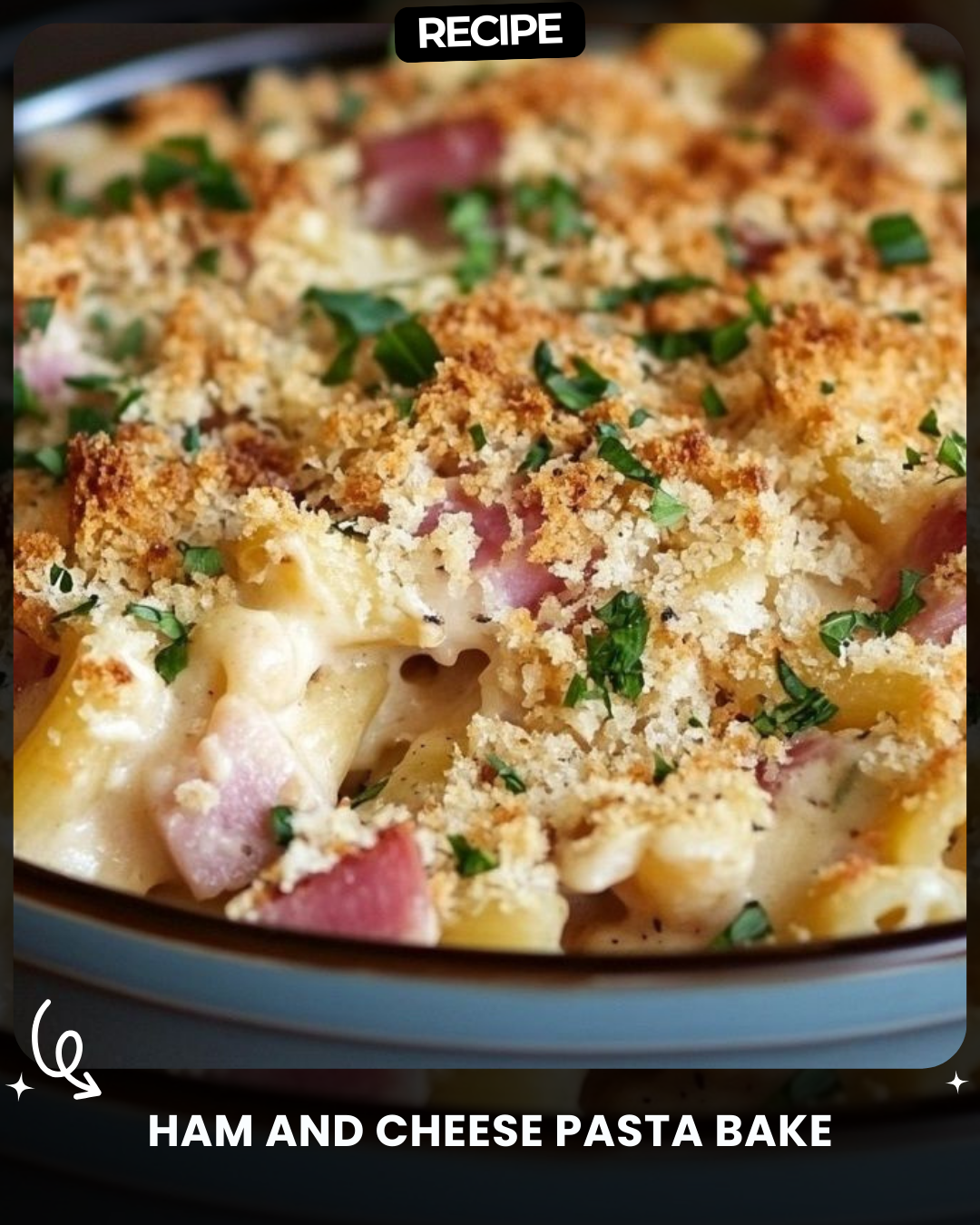 Ham and Cheese Pasta Bake