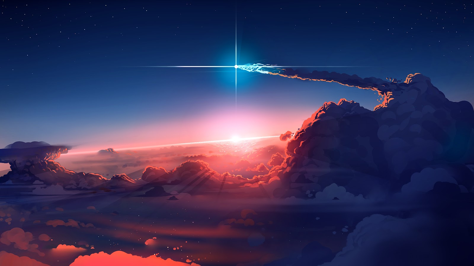 Sky Shooting Star Wallpaper