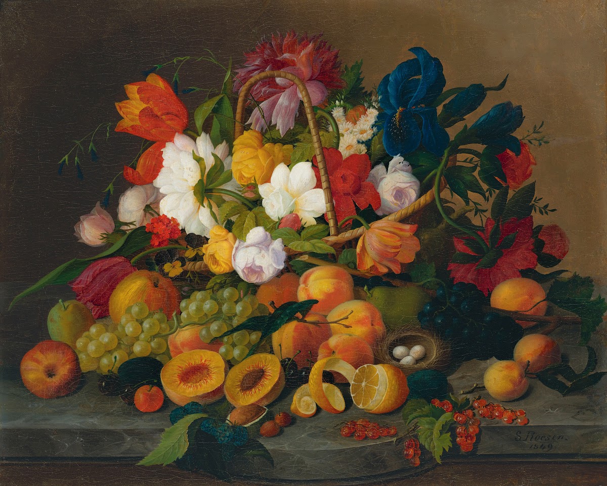 Fruit And Flowers 1849