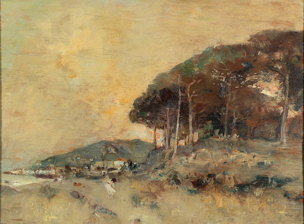 Mediterranean Coast at Dusk