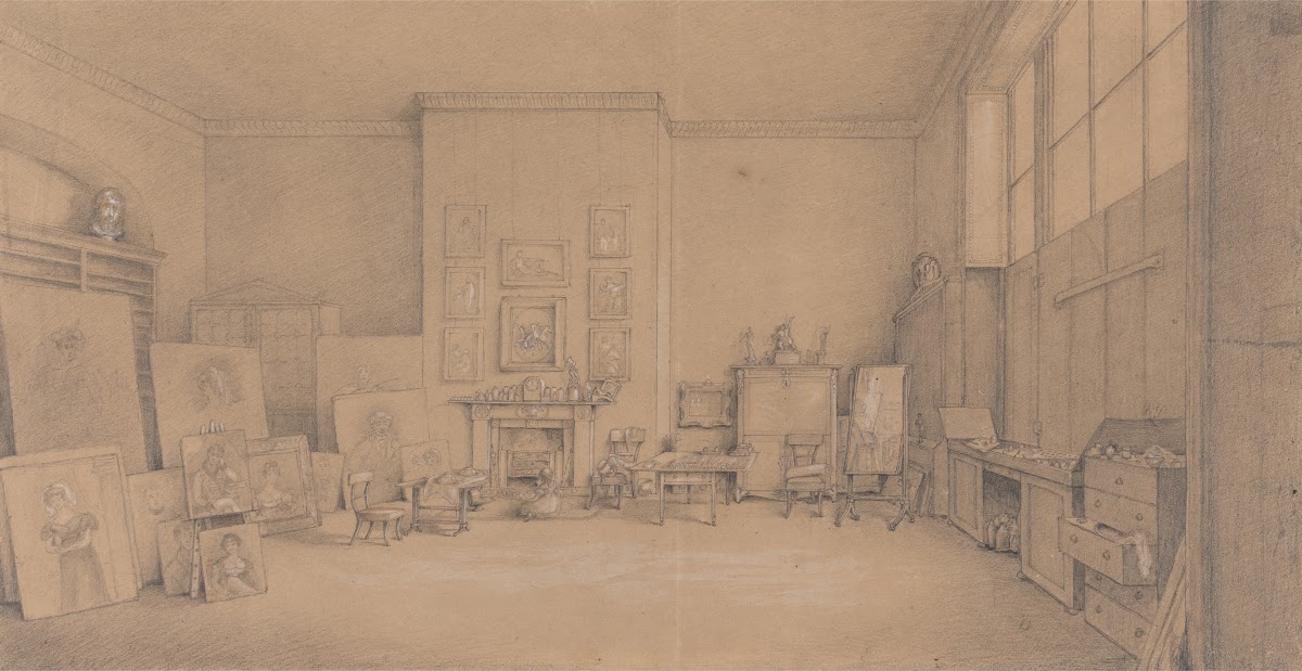 Sir Thomas Lawrences Painting Room in 1824 1824
