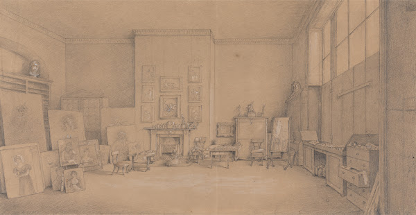 Sir Thomas Lawrences Painting Room in 1824 1824
