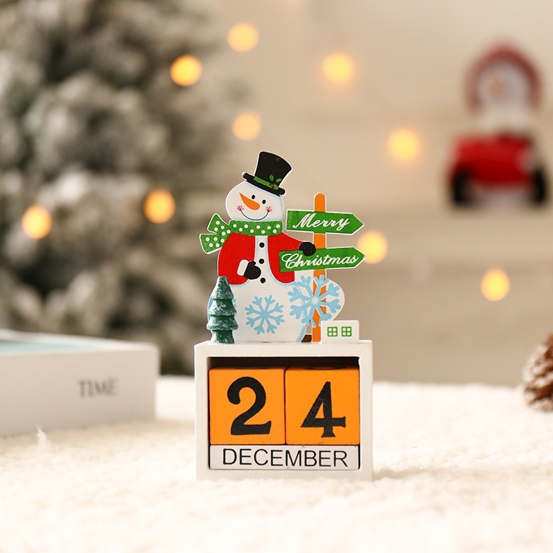 Weihnachts-Countdown-Kalender aus Holz
