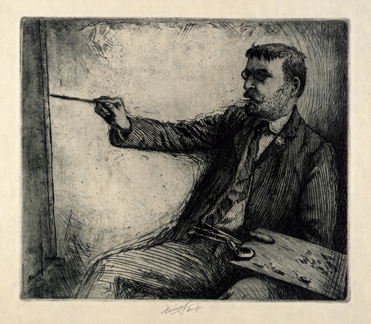 Artist Painting 1909