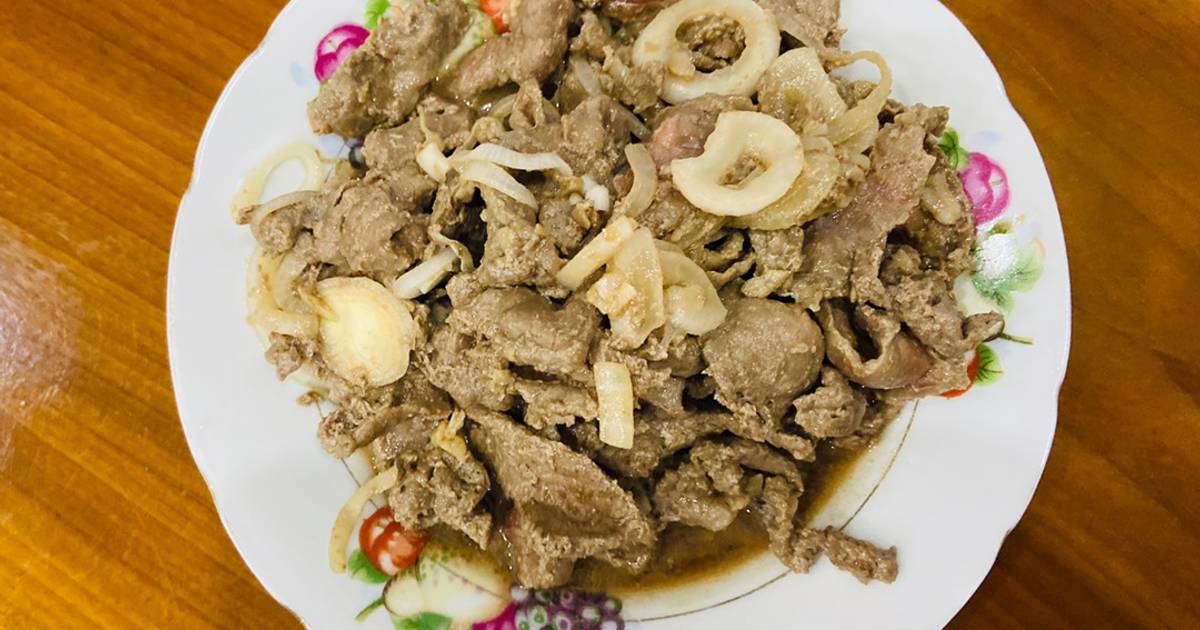 Bò xào củ hành
