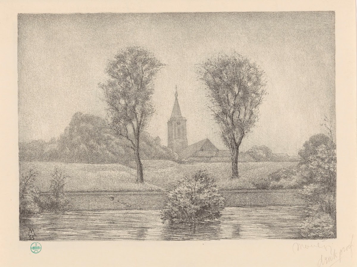 Courtine tussen de bastions Promers en Oranje Eendenkom 1933