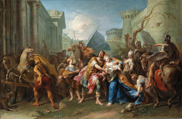 Hector Taking Leave Of Andromache 1727