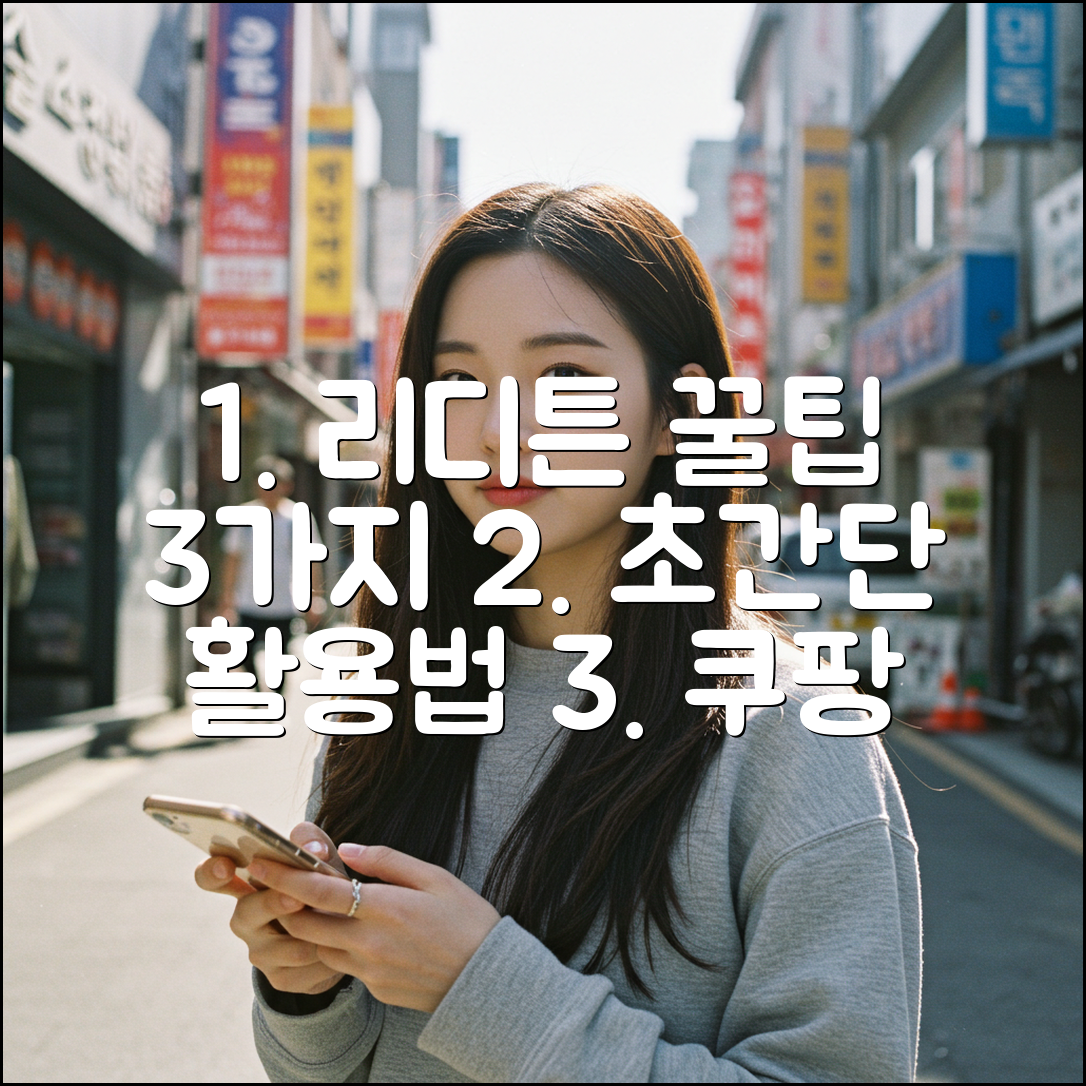 리디튼 꿀팁 3가지: 초간단 활용법