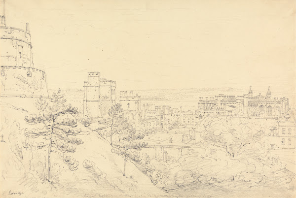 Windsor Castle from the Glacis of the Round Tower 1804