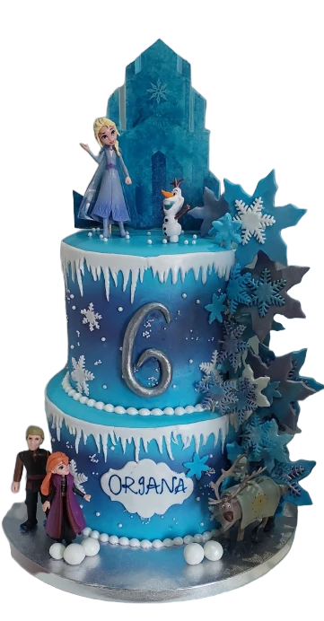 Disney Frozen 2 2 Tiered Birthday Cake CB-NC589