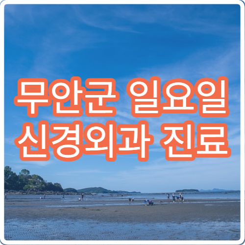 무안군 일요일 신경외과 진료 병원 – 허리, 목 디스크, 두통 환자 주말 진료 병원