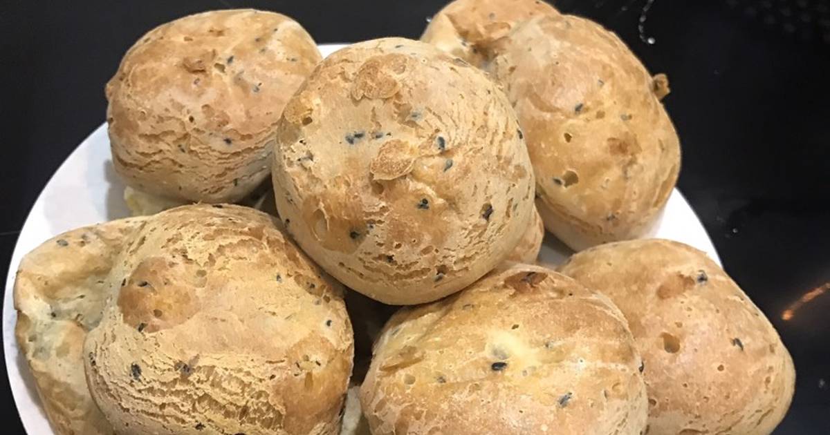 Bánh mỳ mè đen Hàn Quốc (bánh cona/bánh mỳ mochi) Công thức đơn giản