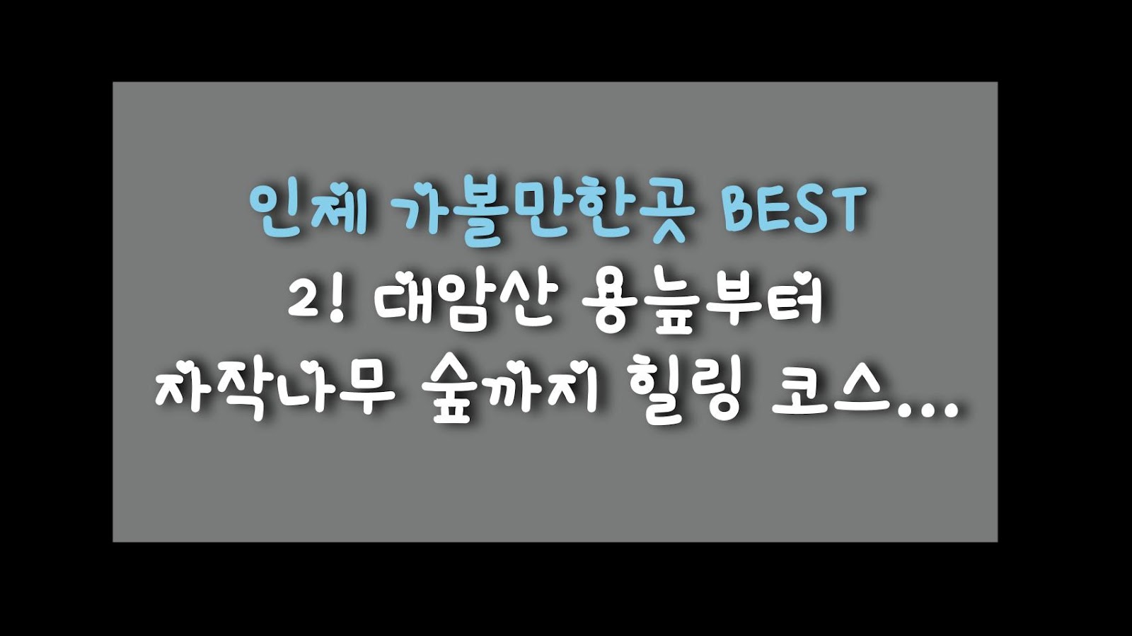 인제 가볼만한곳 BEST 2! 대암산 용늪부터 자작나무 숲까지 힐링 코스 정복