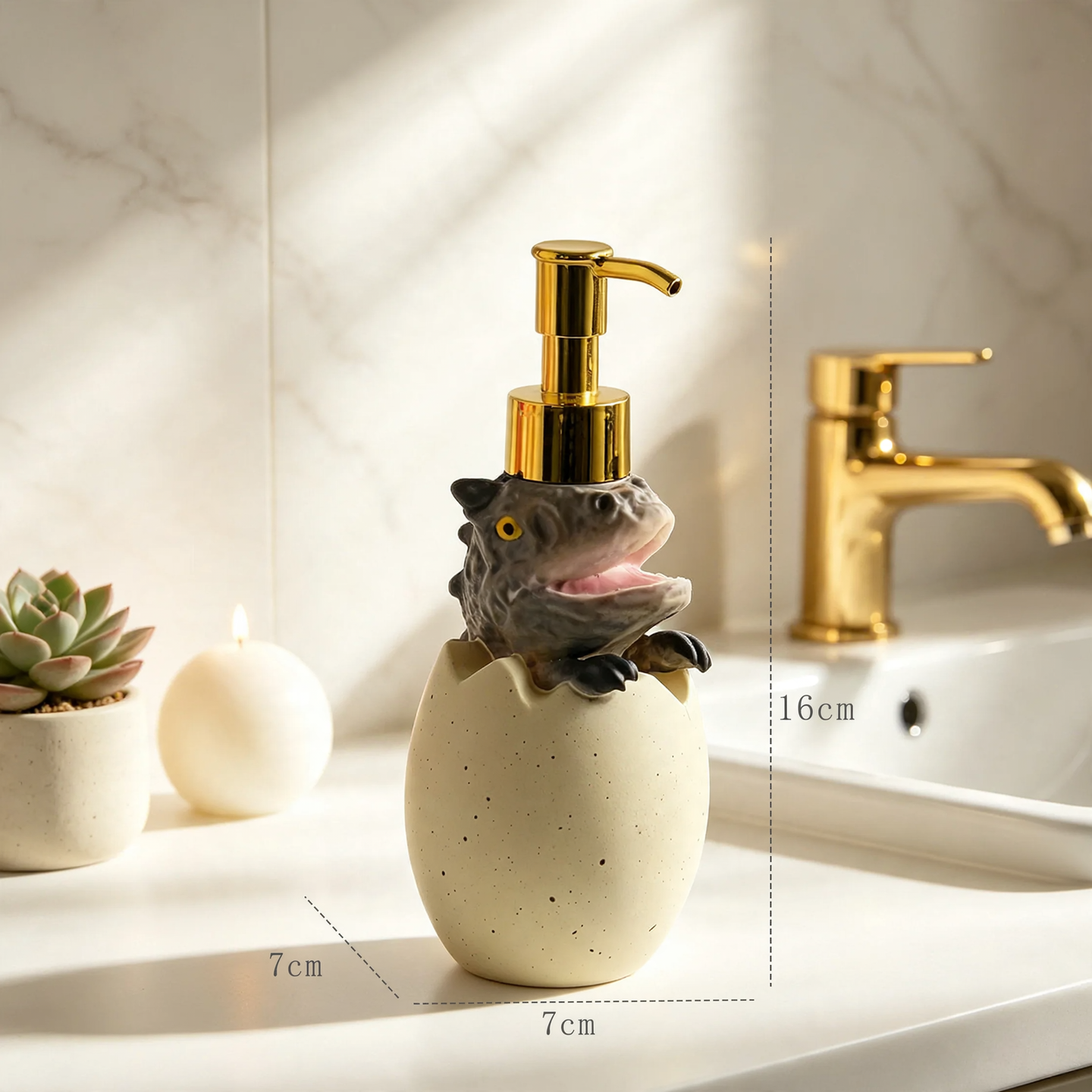 Dinosaur Egg Soap Dispenser, Pump Bottle