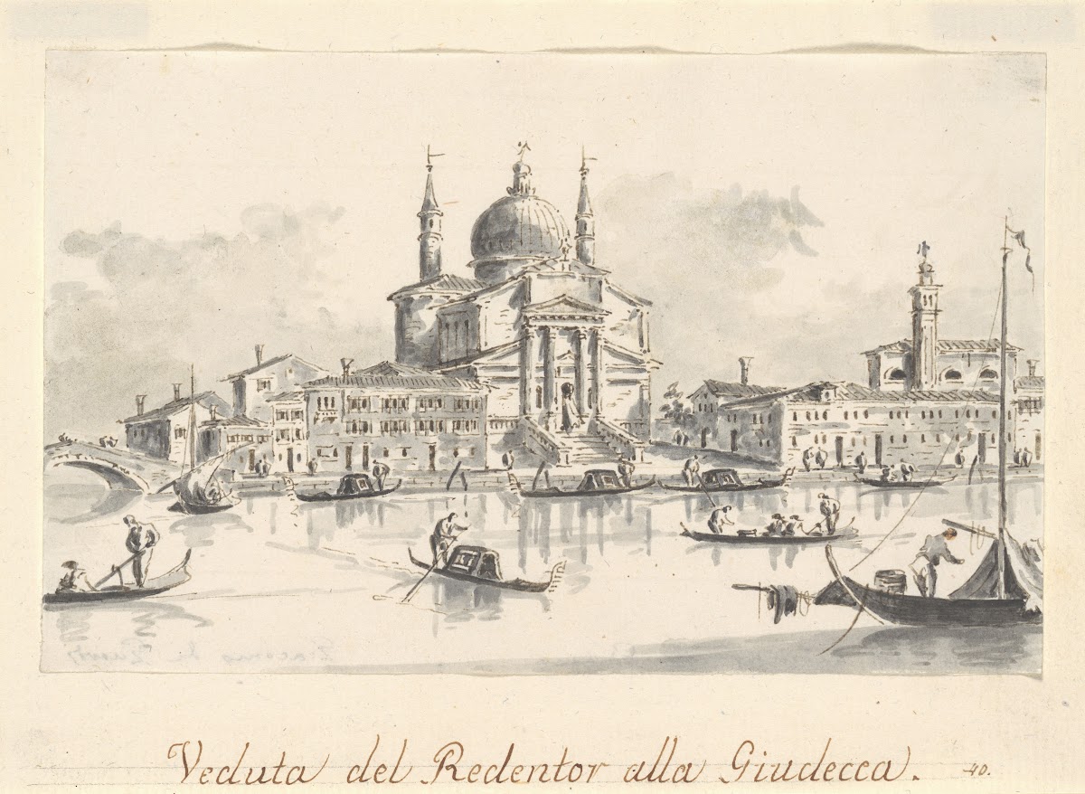 The Church of the Redentore from the Giudecca Canal ca 180428