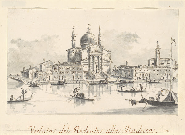 The Church of the Redentore from the Giudecca Canal ca 180428