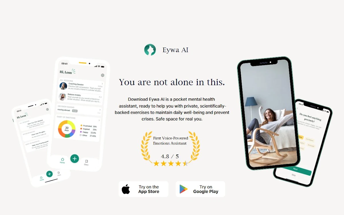 Captura de Eywa: Emotions, Therapy & Life-Coaching