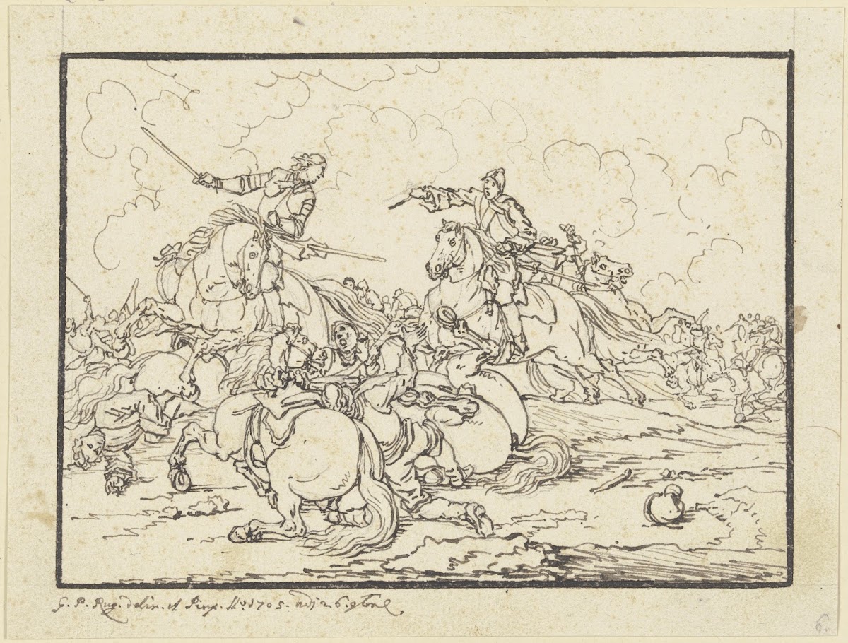 Equestrian combat 1705