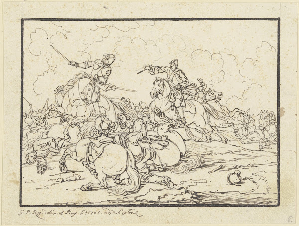 Equestrian combat 1705