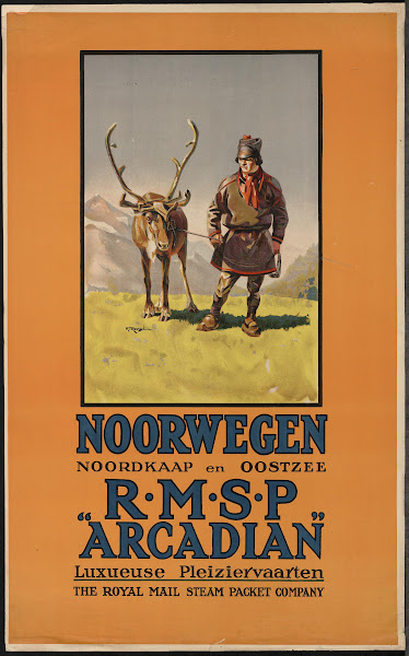 Noorwegen RMSP Arcadian Noordkaap En Oostzee  Luxueuse Pleiziervaarten 1913