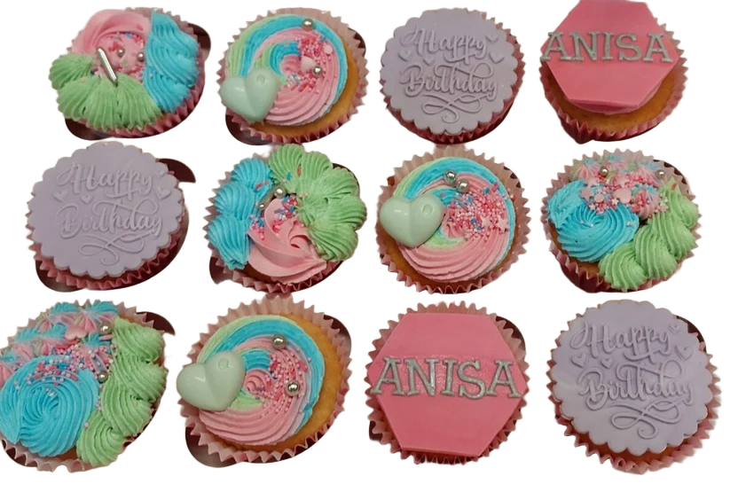 Pastels Birthday Cup Cakes CB-CC017