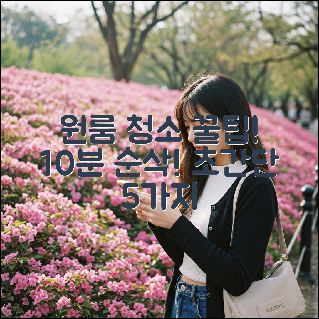 원룸 청소 5가지 팁, 시간 10분 절약!