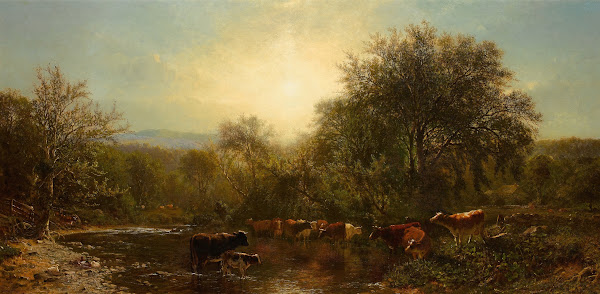 Cows Watering 1865