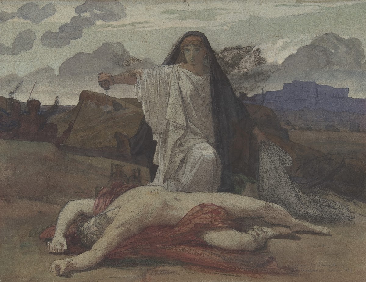 Antigone Gives Token Burial to the Body of Her Brother Polynices 183598
