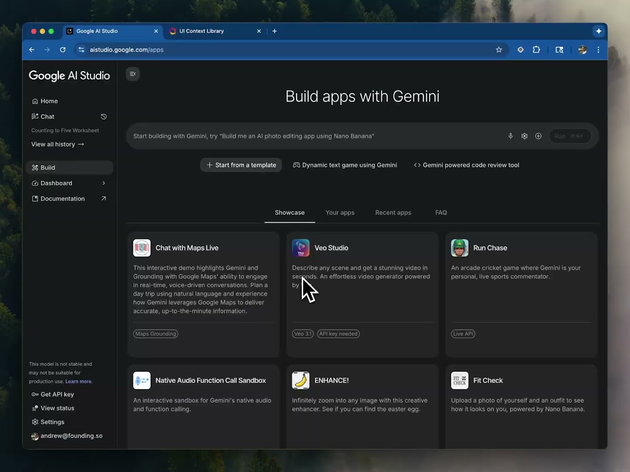 UI Context project preview