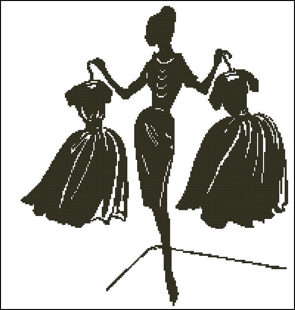 CMP 160223 Lady With Dresses