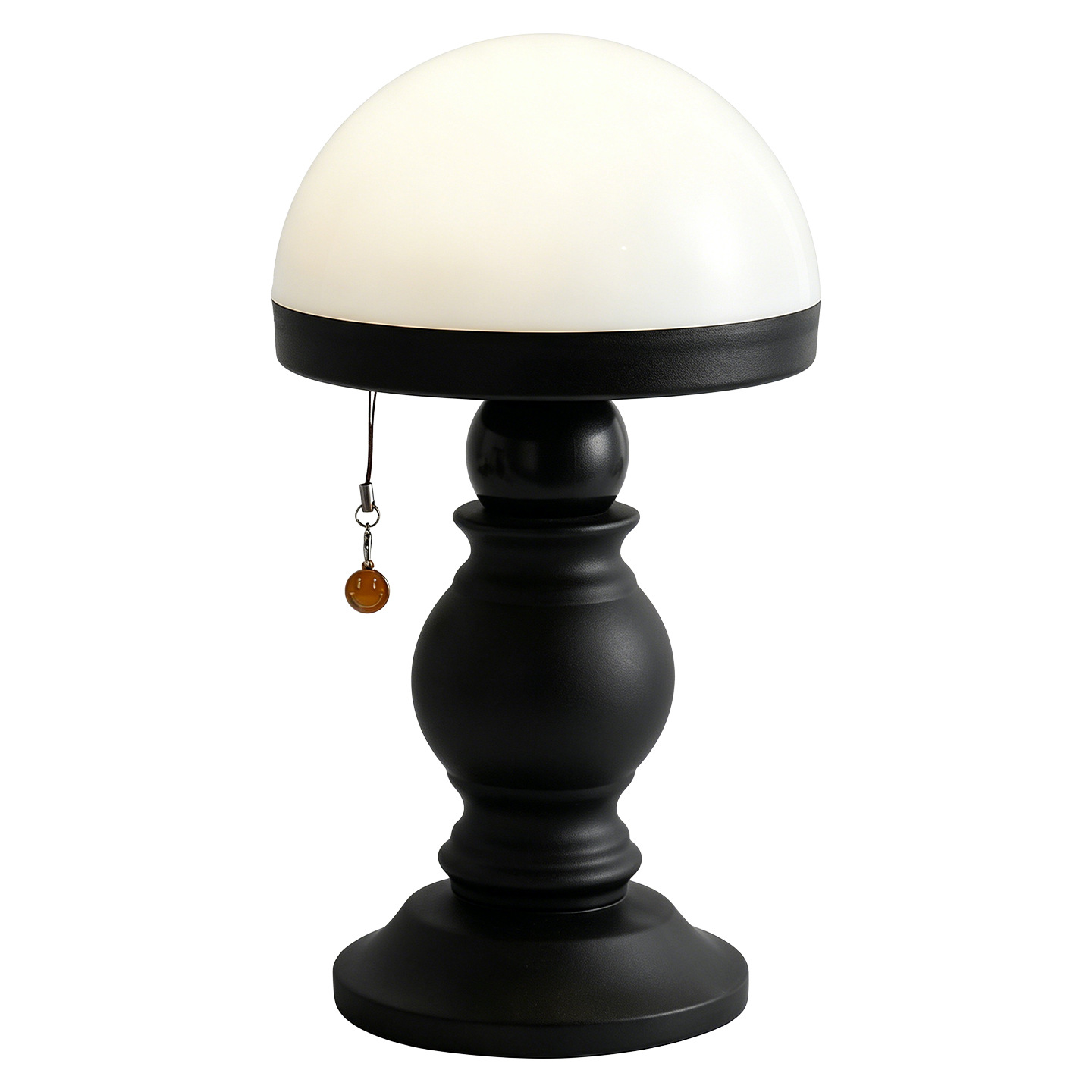 French Mushroom Table Lamp with Pull Switch