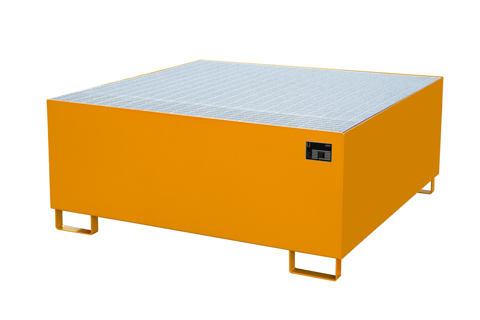 Opvangbak AW 1000, gelakt, Geeloranje