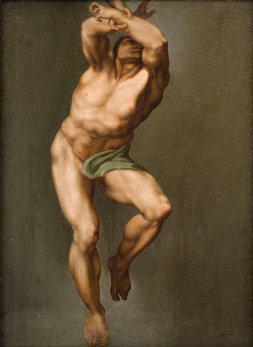 Male Figure After Michelangelos Last Judgement in the Sistine Chapel 1774