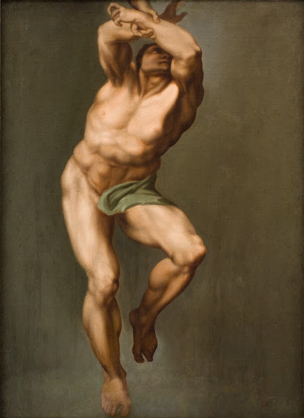 Male Figure After Michelangelos Last Judgement in the Sistine Chapel 1774