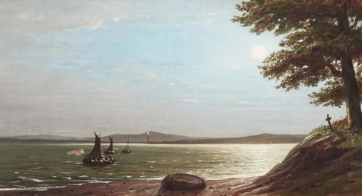Vollmond über der Ostsee bei Heringsdorf