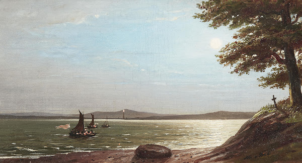 Vollmond über der Ostsee bei Heringsdorf