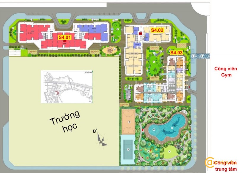 <p>Sapphire 4 hay còn được gọi là Sapphire Parkville với vị trí nằm tại giao lộ vàng của 3 tuyến đường nội khu, cùng tầm view đẹp bắt trọn bộ 3 công viên liên hoàn. Bởi vậy, đây trở thành lợi thế đắt giá giúp phân khu này “bán chạy” ngay từ những ngày đầu mở bán.</p>
<ul>
<li>Quy mô: 3 toà (S4.01 đến S4.03).</li>
<li>Chiều cao: 35 tầng nổi + 1 tầng hầm.</li>
<li>Loại căn hộ: Studio, 1PN, 2PN, 3PN, 3PN+1.</li>
<li>Diện tích: 28m2 – 98m2.</li>
<li>Thời gian bàn giao: Bàn giao T8 và T12/2021.</li>
</ul>