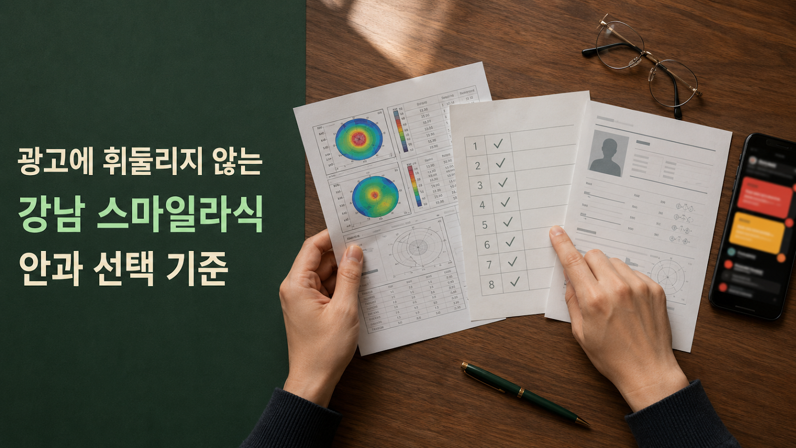 광고에 휘둘리지 않는 강남 스마일라식 안과 선택 기준